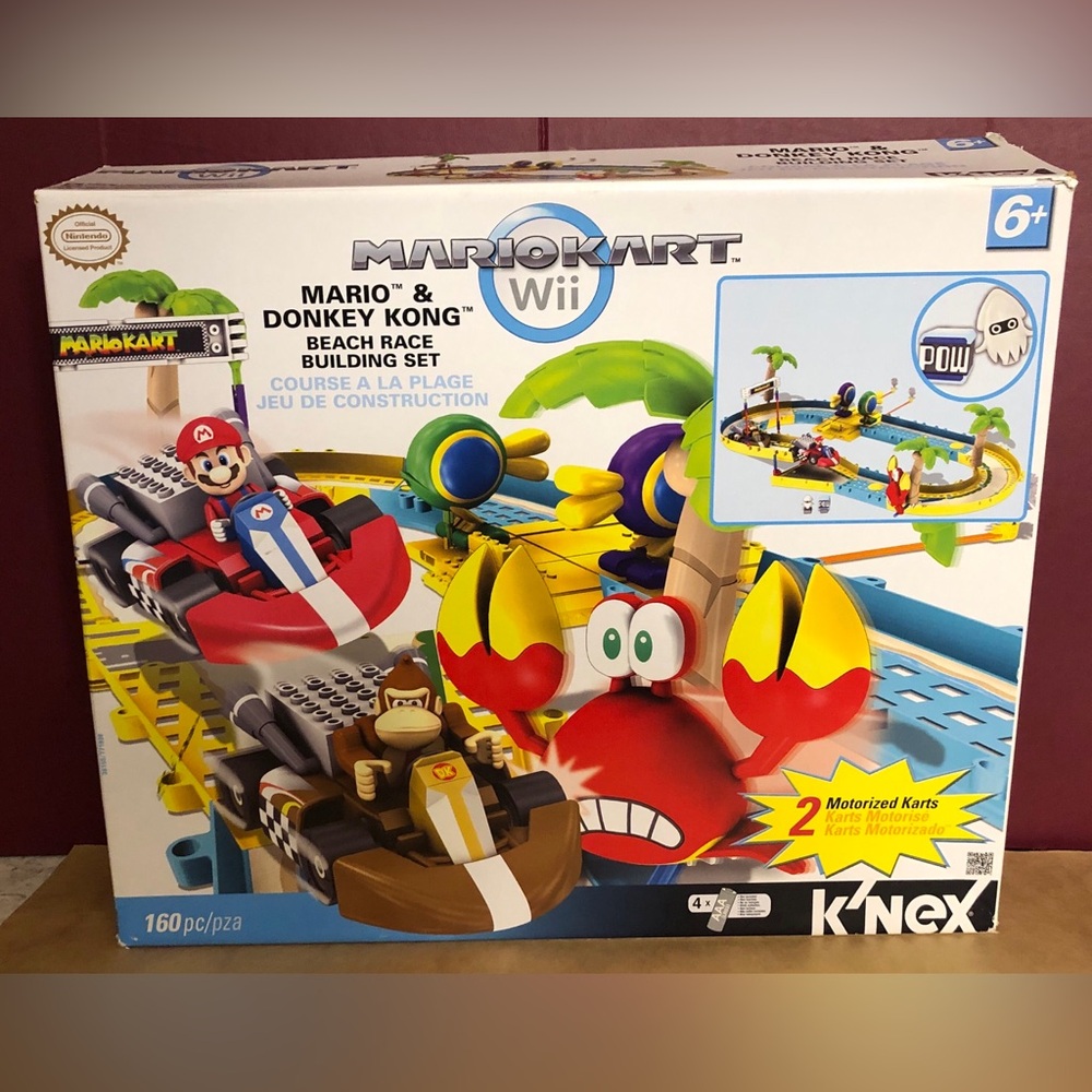 K'Nex MarioKart Wii, 2012, Mario and Donkey Kong beach race building set